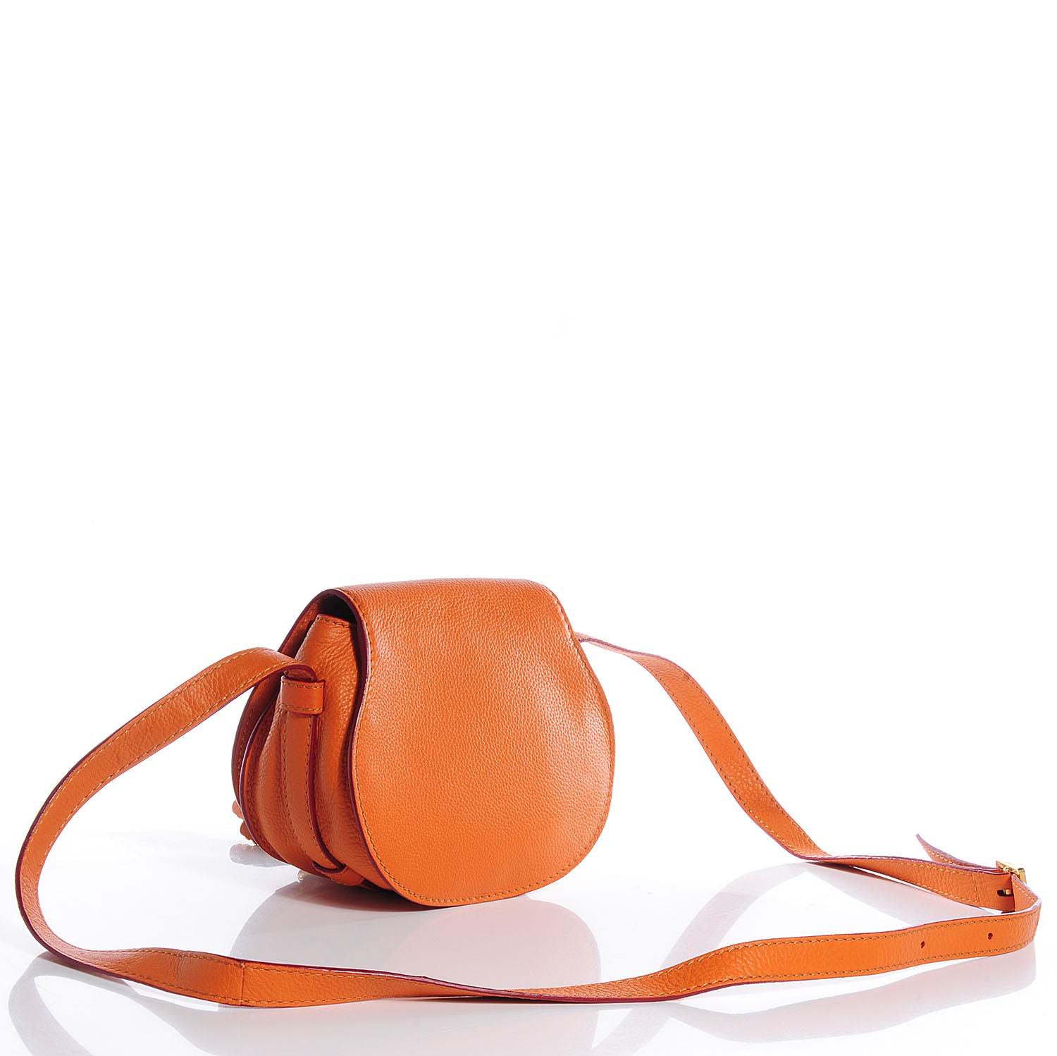 Chloe Calfskin Mini Marcie Round Crossbody Bag Indian Summer 4 of 19