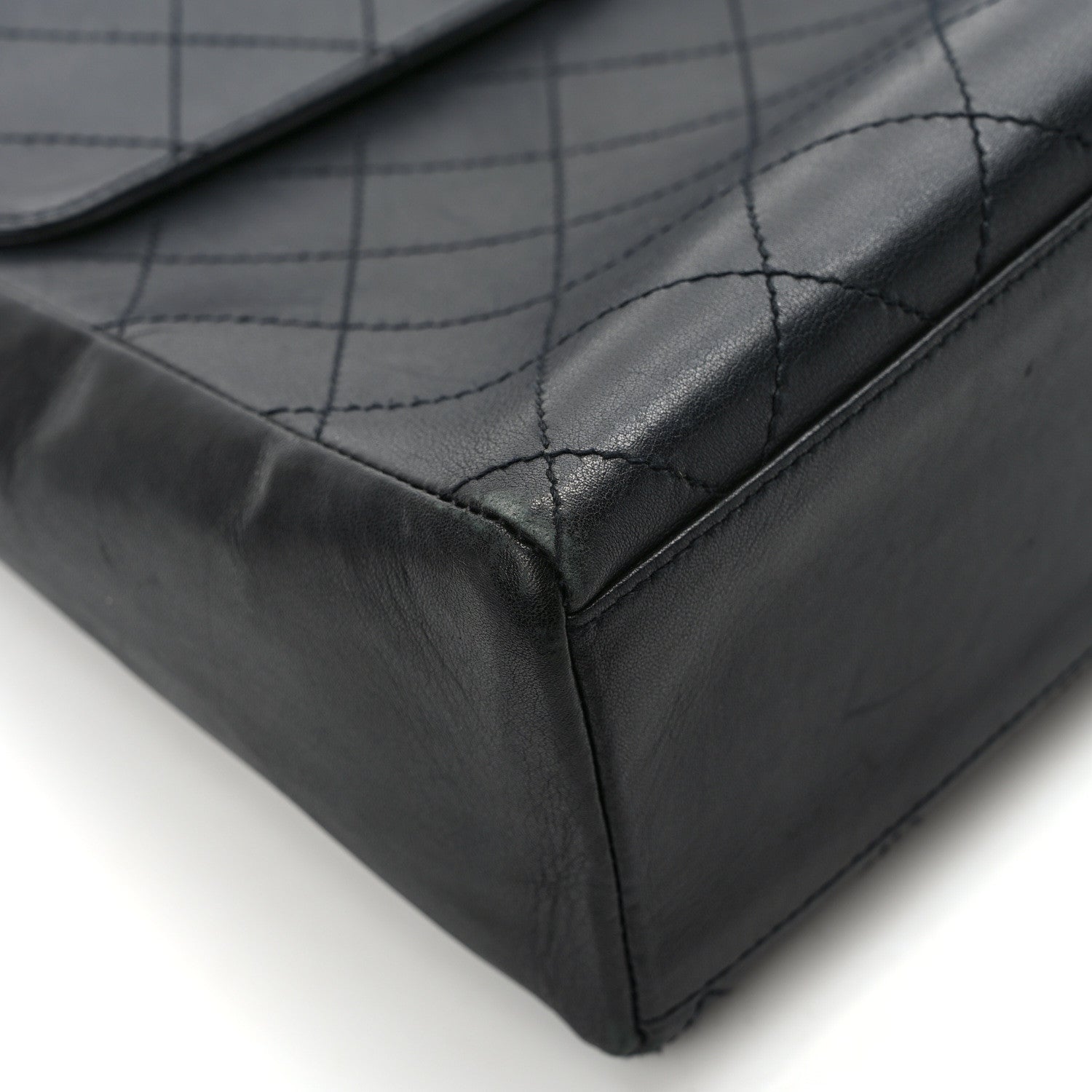 Chanel Lambskin Quilted CC Flap Shoulder Bag So Black 10 of 12