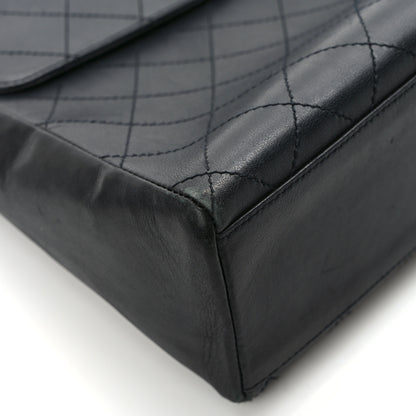 Chanel Lambskin Quilted CC Flap Shoulder Bag So Black 10 of 12