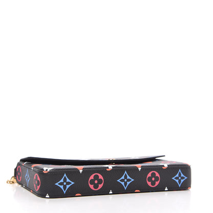 Louis Vuitton Game On Felicie Chain Wallet Black 4 of 10