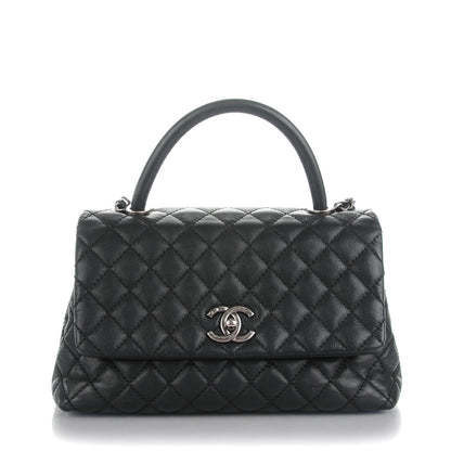 Chanel Caviar Quilted Small Coco Handle Flap Black 1 of 8