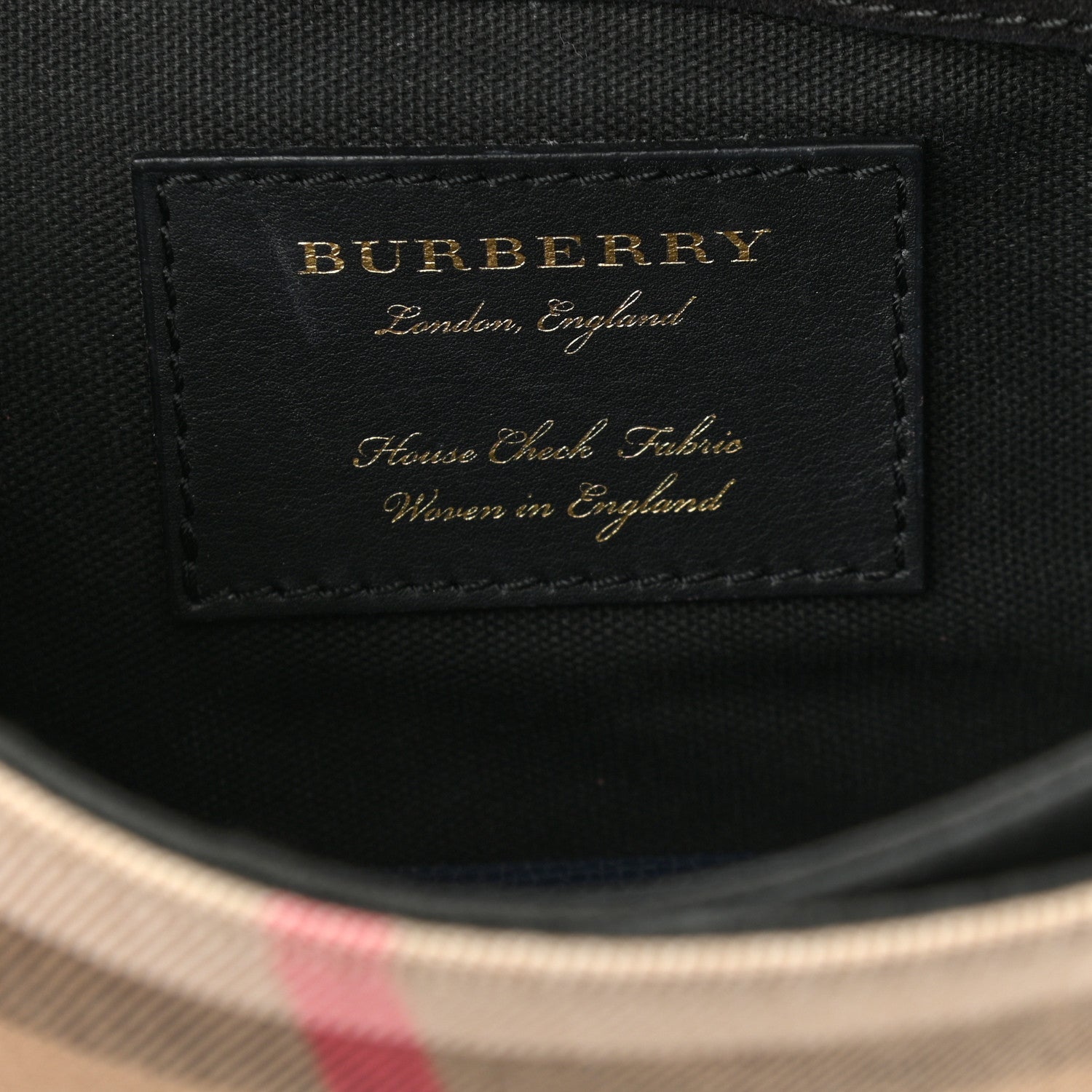 Burberry Derby Calfskin House Check Small Macken Crossbody Bag Ink Blue 6 of 11