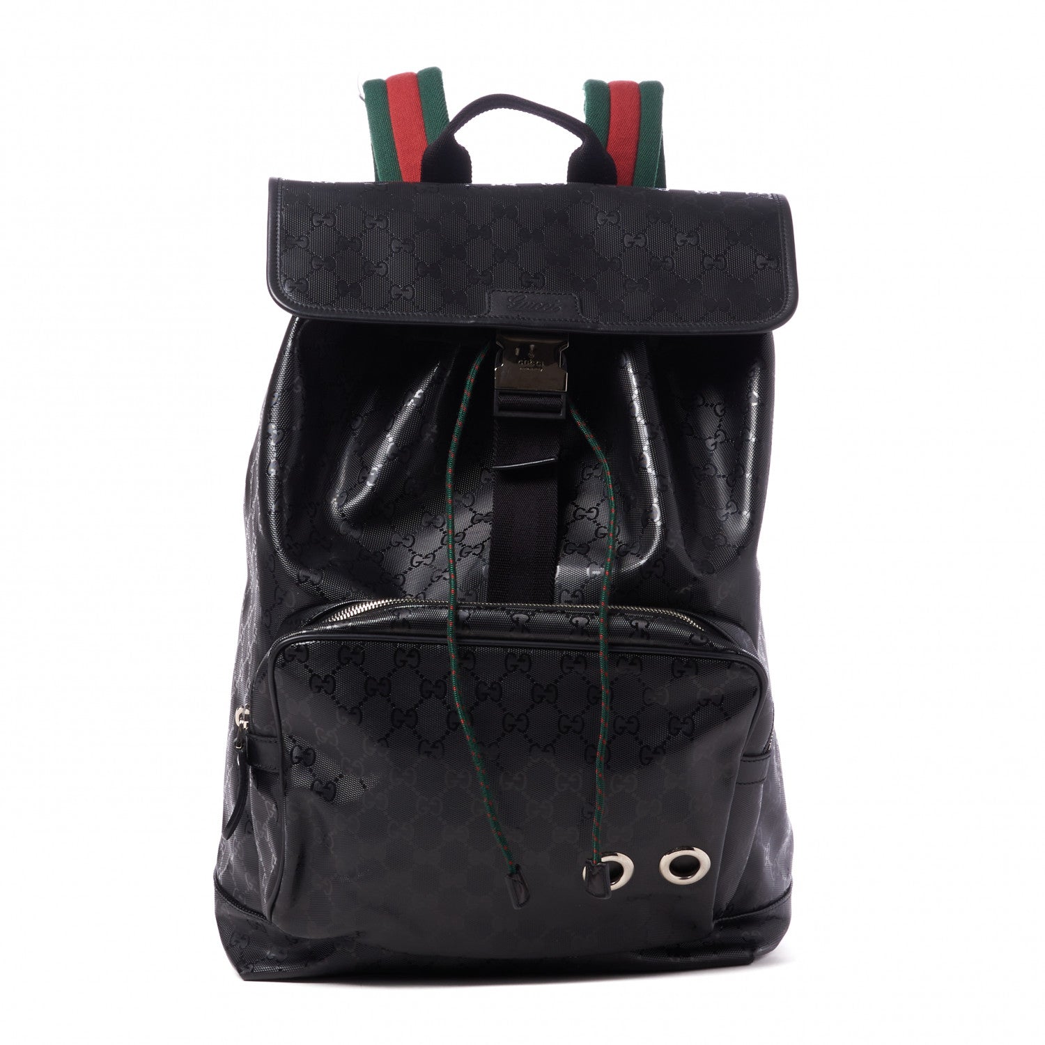 Gucci Imprime Monogram Web 500 Backpack Black 1 of 8