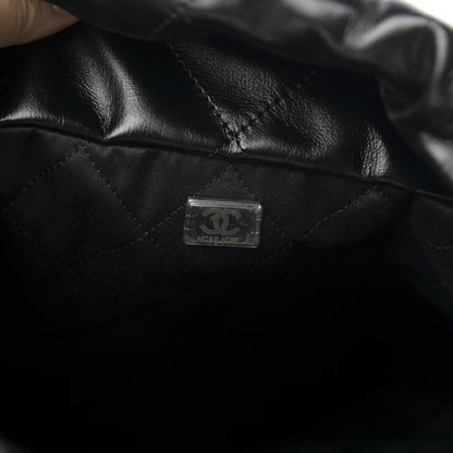 Chanel Shiny Calfskin Quilted Chanel 22 So Black 7 of 9