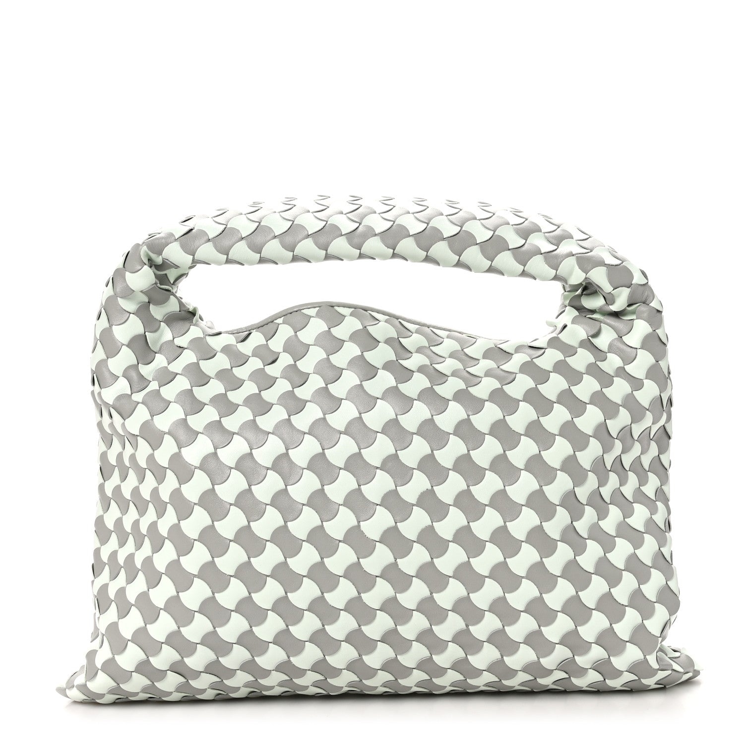 Bottega Veneta Calfskin Intrecciato Small Hop Agate Glacier 1 of 10