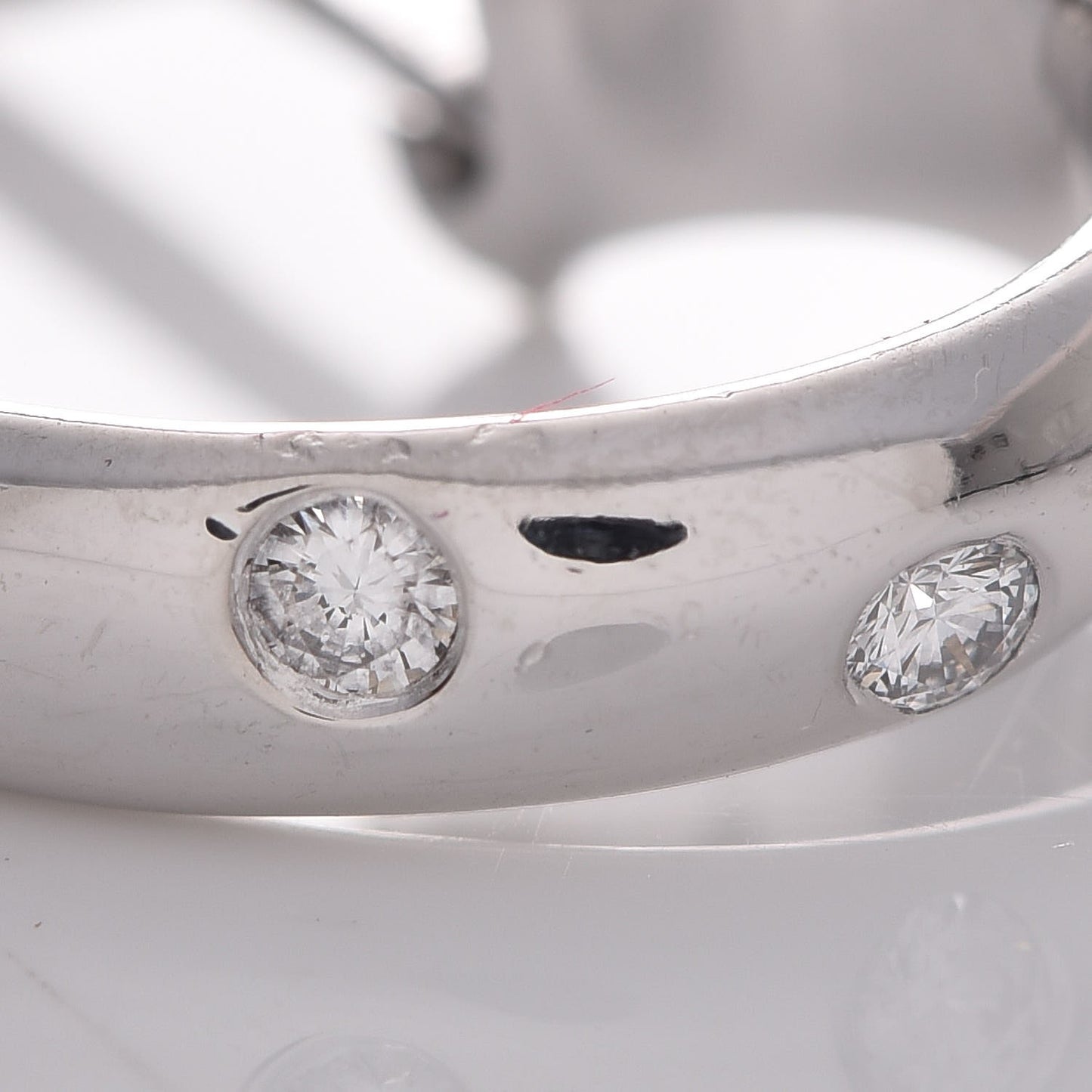 Platinum Diamond Etoile Hoop Earrings