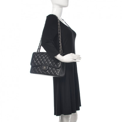 Chanel Caviar Quilted Jumbo Double Flap Black 2 of 10