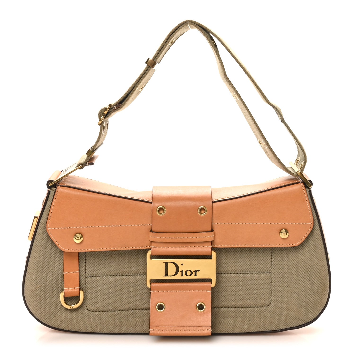 Christian Dior Denim Street Chic Shoulder Bag Green 1 of 11