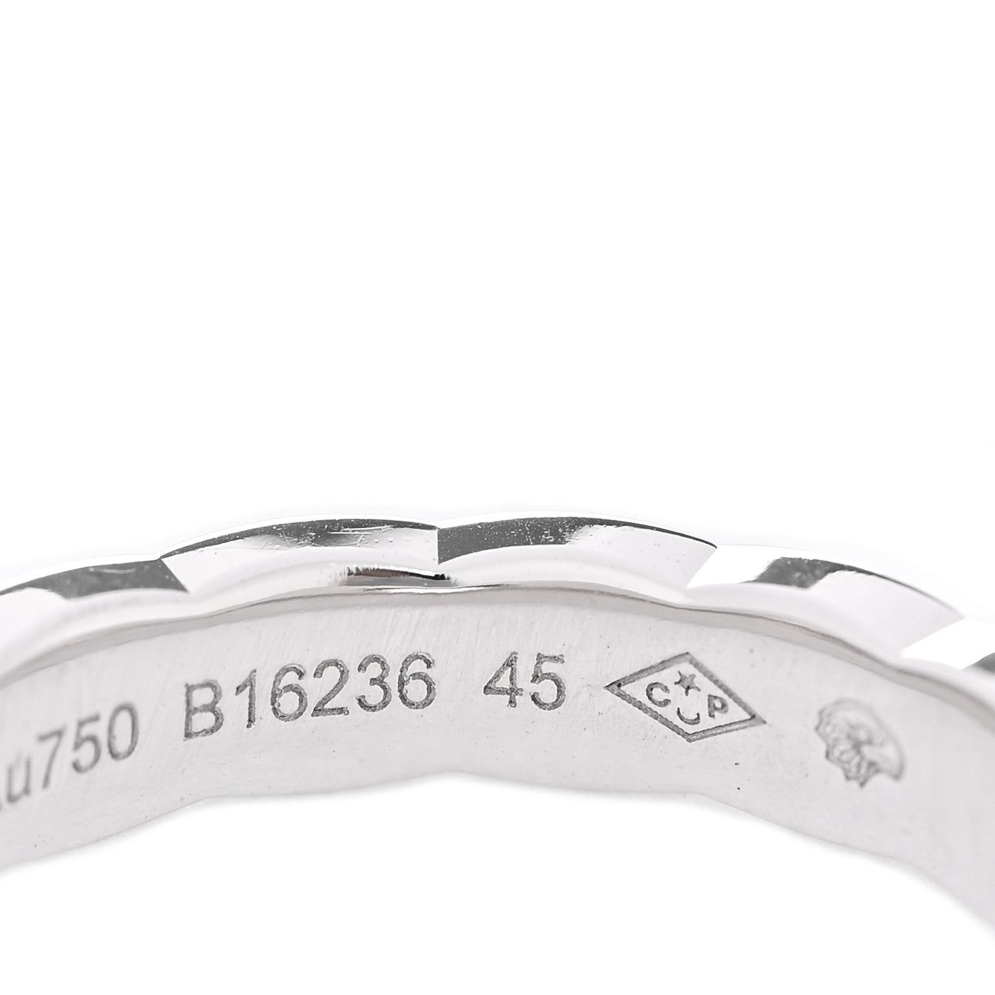 18K White Gold Mini Coco Crush Ring 45 3.25
