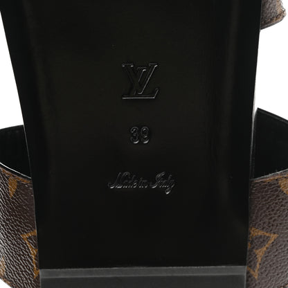 Louis Vuitton Monogram Bom Dia Mule Sandals 39 Black 6 of 9