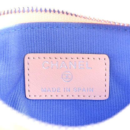 Chanel Caviar Quilted CC Small Cosmetic Case Light Pink 6 of 8