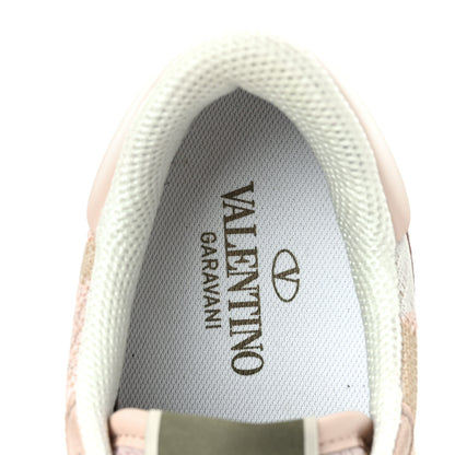 Valentino Garavani Mesh Fabric Suede Camouflage Womens Rockrunner Sneakers 40 Multicolor 7 of 9