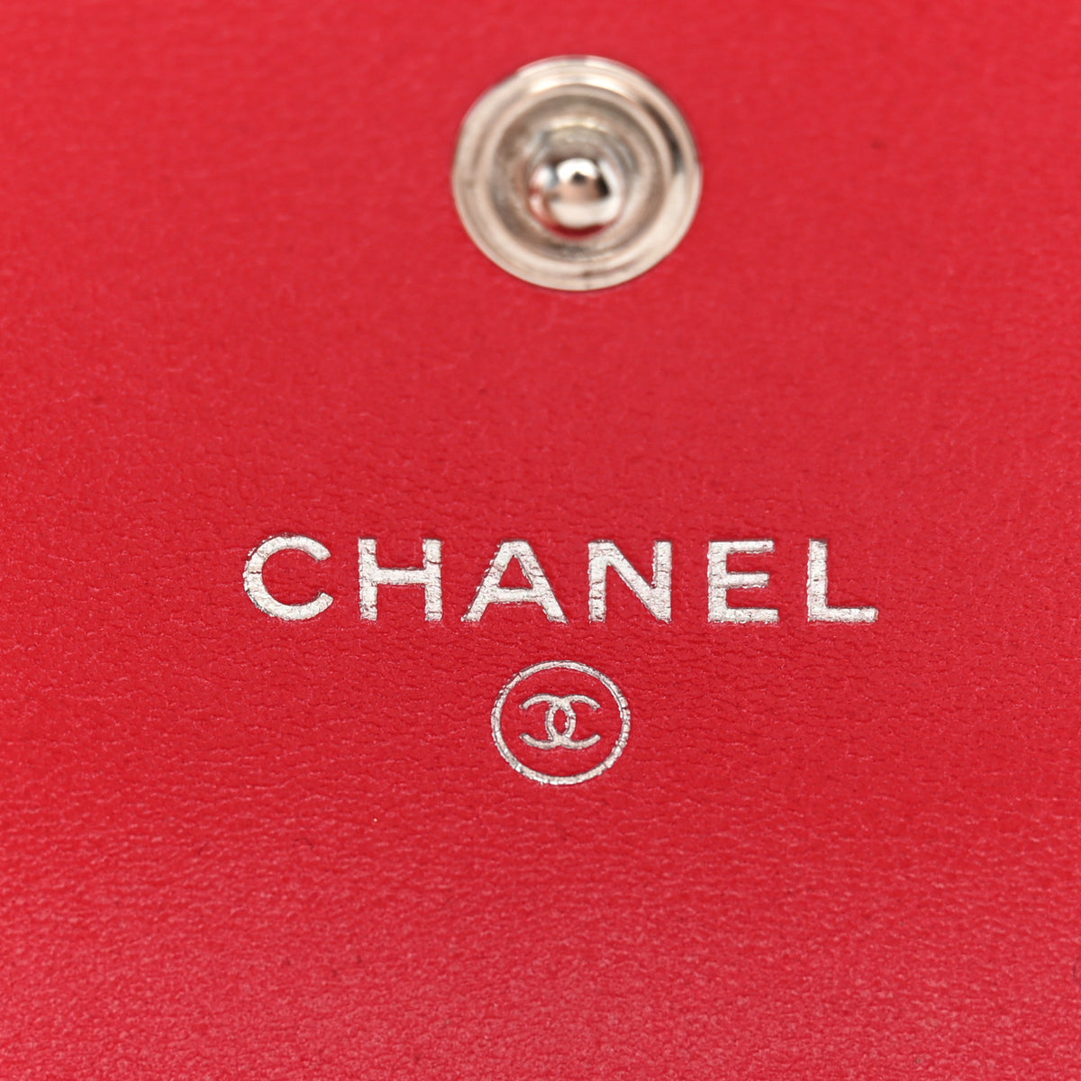 Chanel Lambskin Logo Printed Quilted Airpods Pro Case Dark Pink 5 of 10