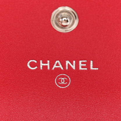 Chanel Lambskin Logo Printed Quilted Airpods Pro Case Dark Pink 5 of 10