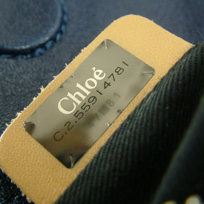 Chloe Lambskin Saskia Satchel Navy 9 of 11