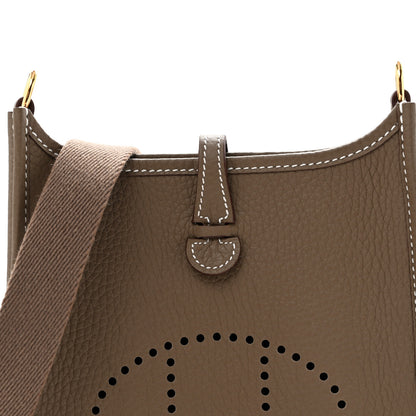 Hermes Taurillon Clemence Evelyne TPM Etoupe 8 of 11