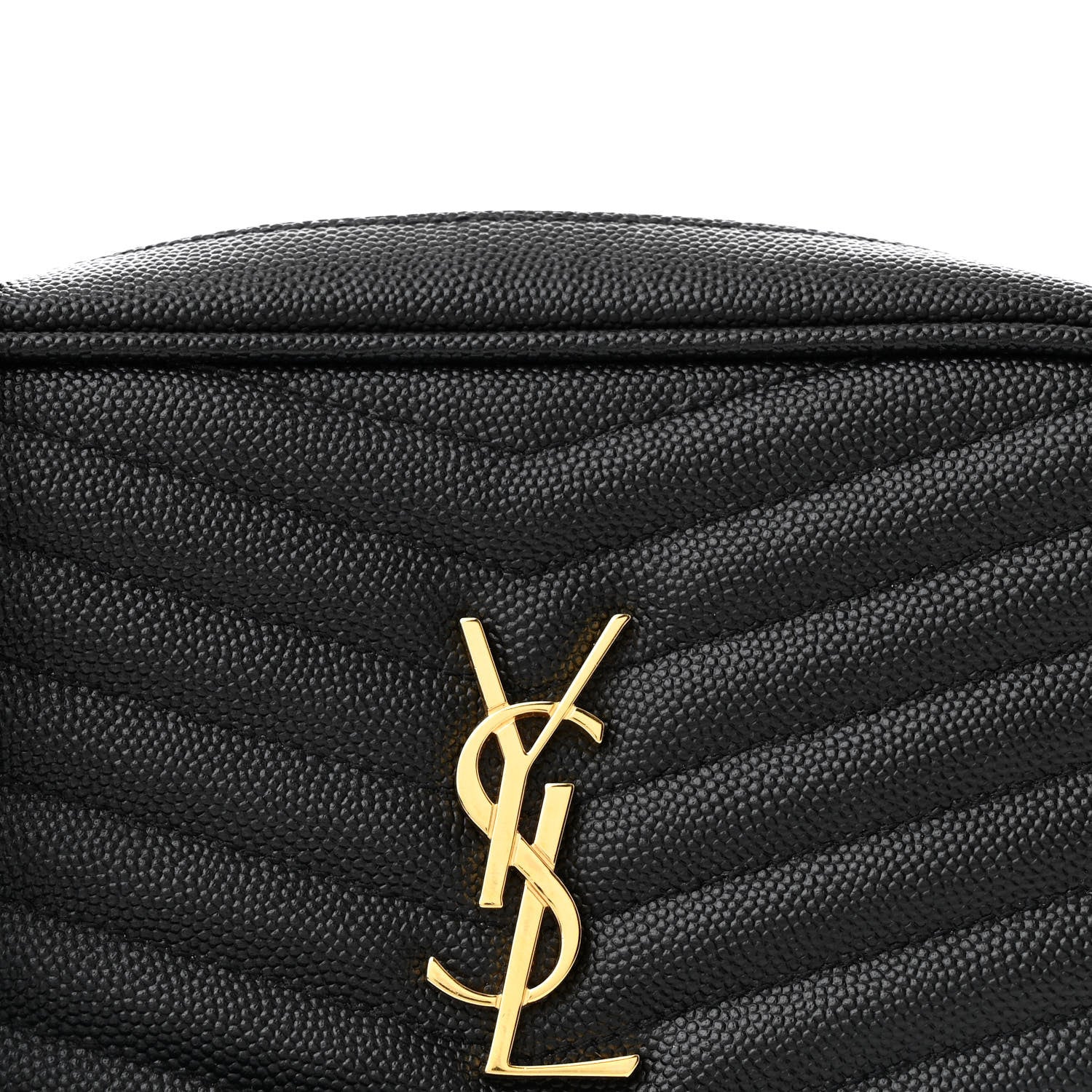 Saint Laurent Grain De Poudre Matelasse Monogram Mini Lou Camera Bag Black 8 of 10