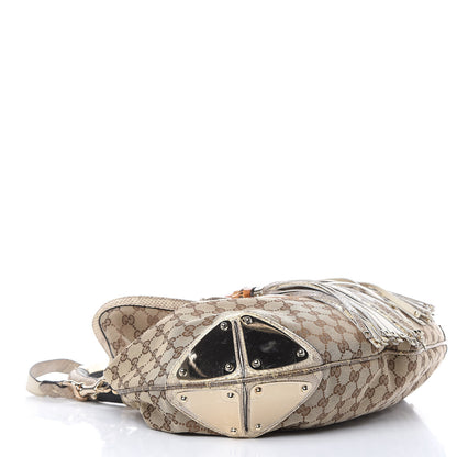 Gucci Monogram Large Crest Patchwork Embroidered Indy Top Handle Bag 4 of 11