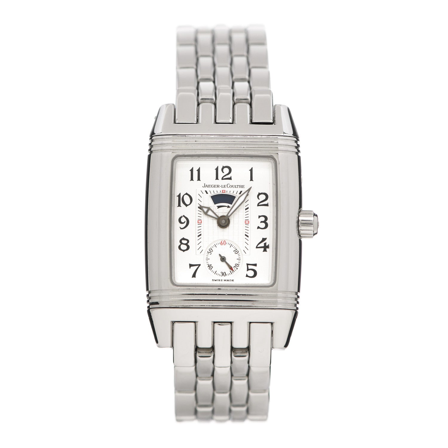 Jaeger-LeCoultre JAEGER-LE COULTRE Stainless Steel Diamond 25mm Reverso Gran Sport Duoface Manual Winding Watch 296.8.74 1 of 6
