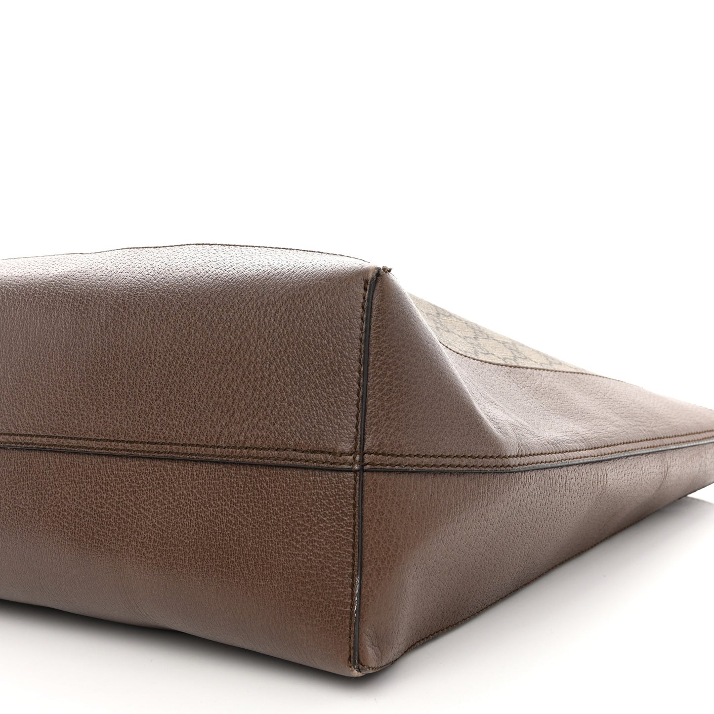 GG Supreme Monogram Web Ophidia Tote Brown