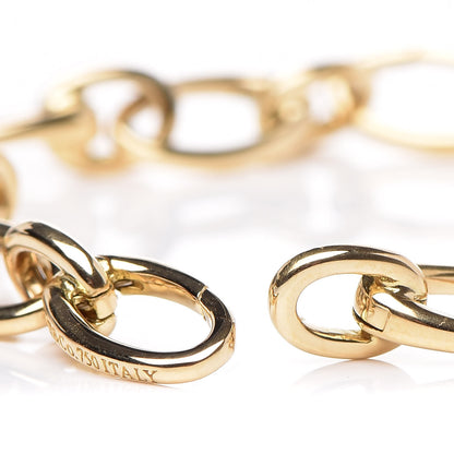 Tiffany 18K Yellow Gold Clasping Oval Link Bracelet 6 of 6