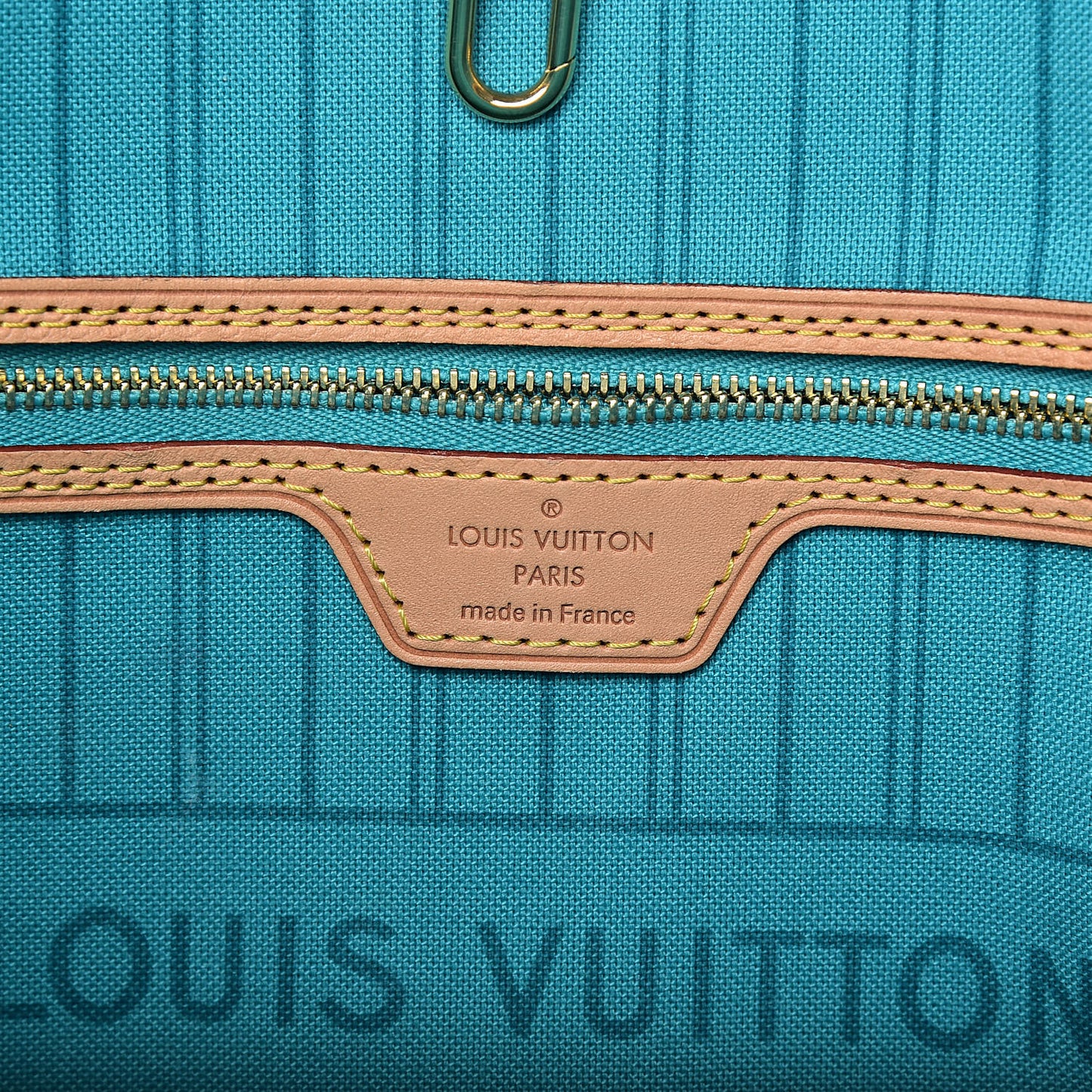 Monogram V Neverfull MM Turquoise
