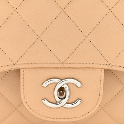 Chanel Caviar Quilted Jumbo Double Flap Beige Clair 13 of 14