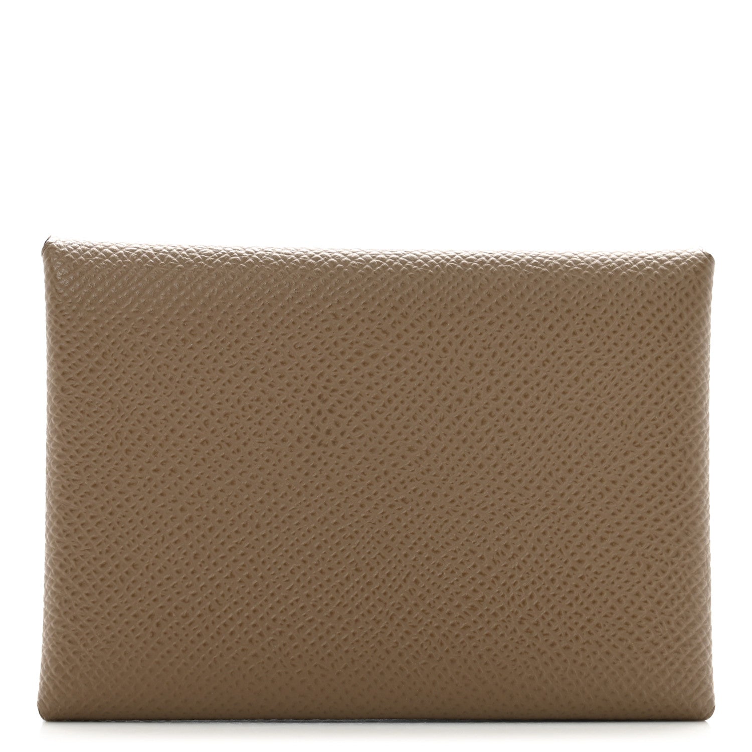 Hermes Epsom Calvi Duo Card Case Etoupe 1 of 7