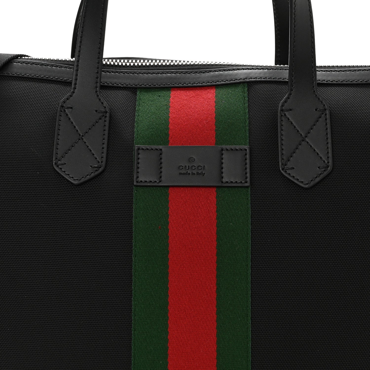 Gucci Techno Canvas Web Duffle Black 8 of 10
