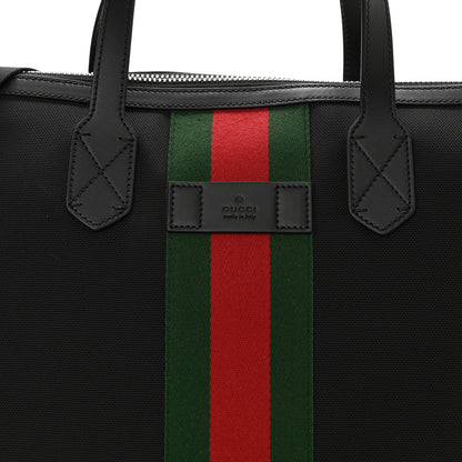 Gucci Techno Canvas Web Duffle Black 8 of 10
