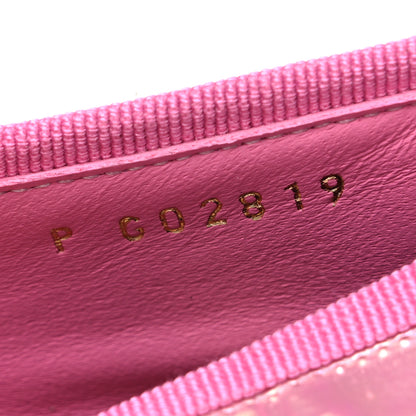 Chanel Iridescent Calfskin Crocodile Embossed Ballerina Flats 40 Pink 10 of 11