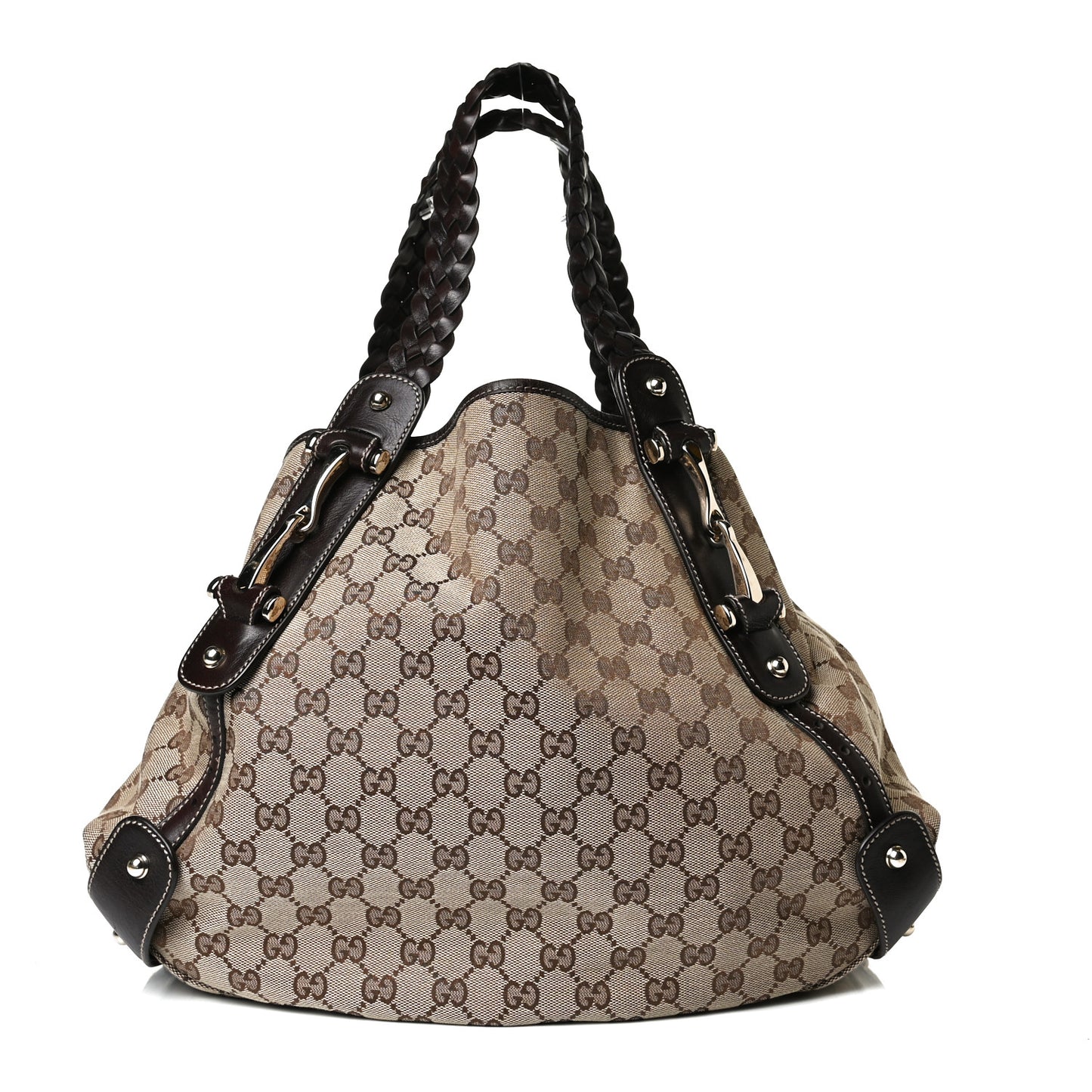 Monogram Medium Pelham Shoulder Bag Dark Brown