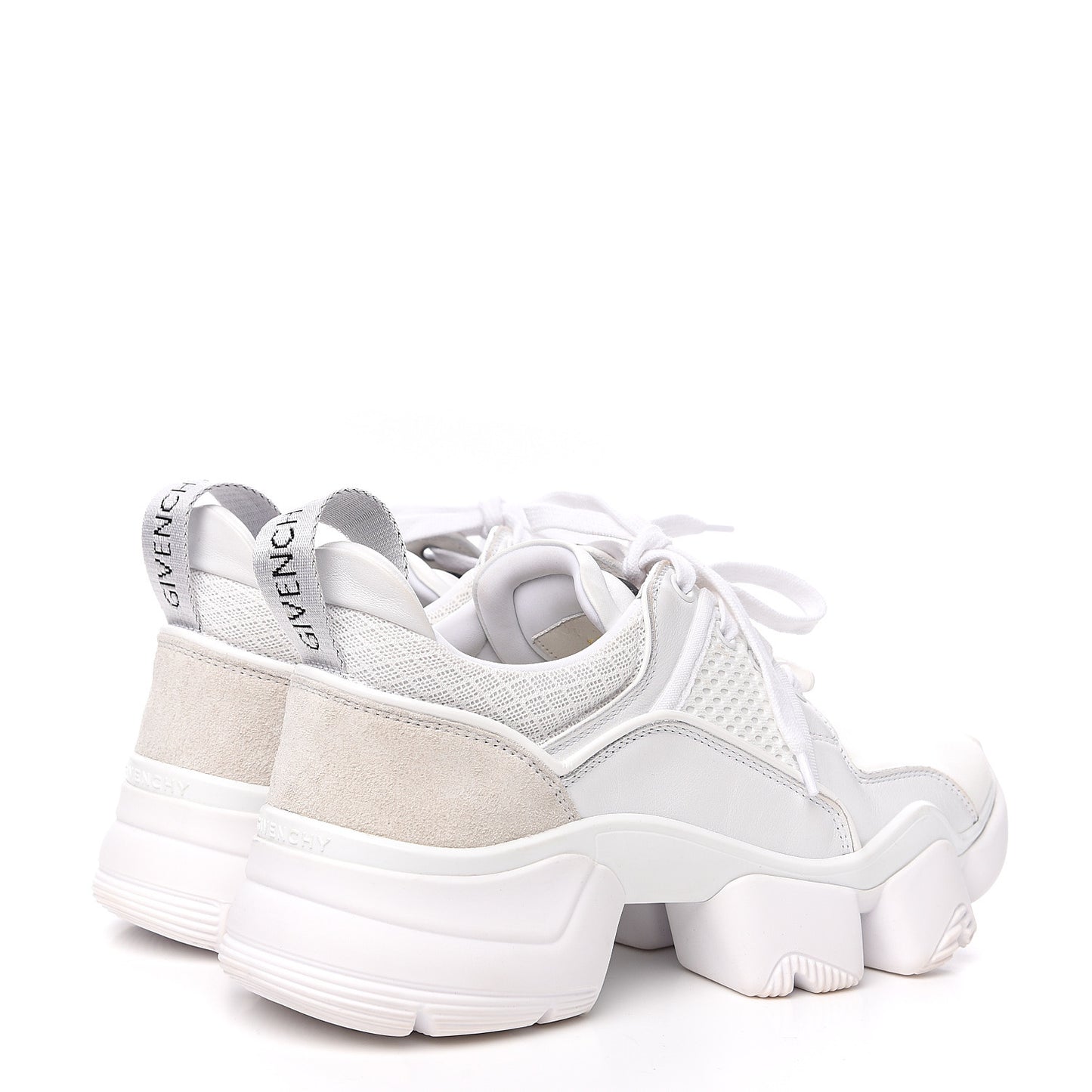 Calfskin Neoprene Jaw Low Sneakers 38 White