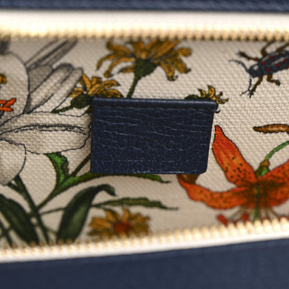 Gucci Canvas Medium Flora Tote White Multicolor Blue Agata 6 of 12