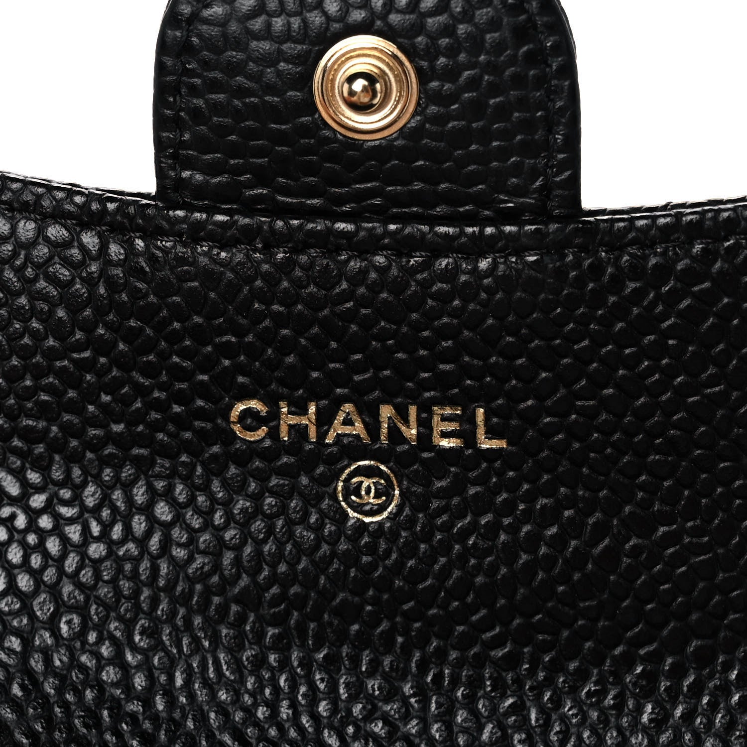 Chanel Caviar Quilted Flap Card Holder Wallet Black 11 of 16