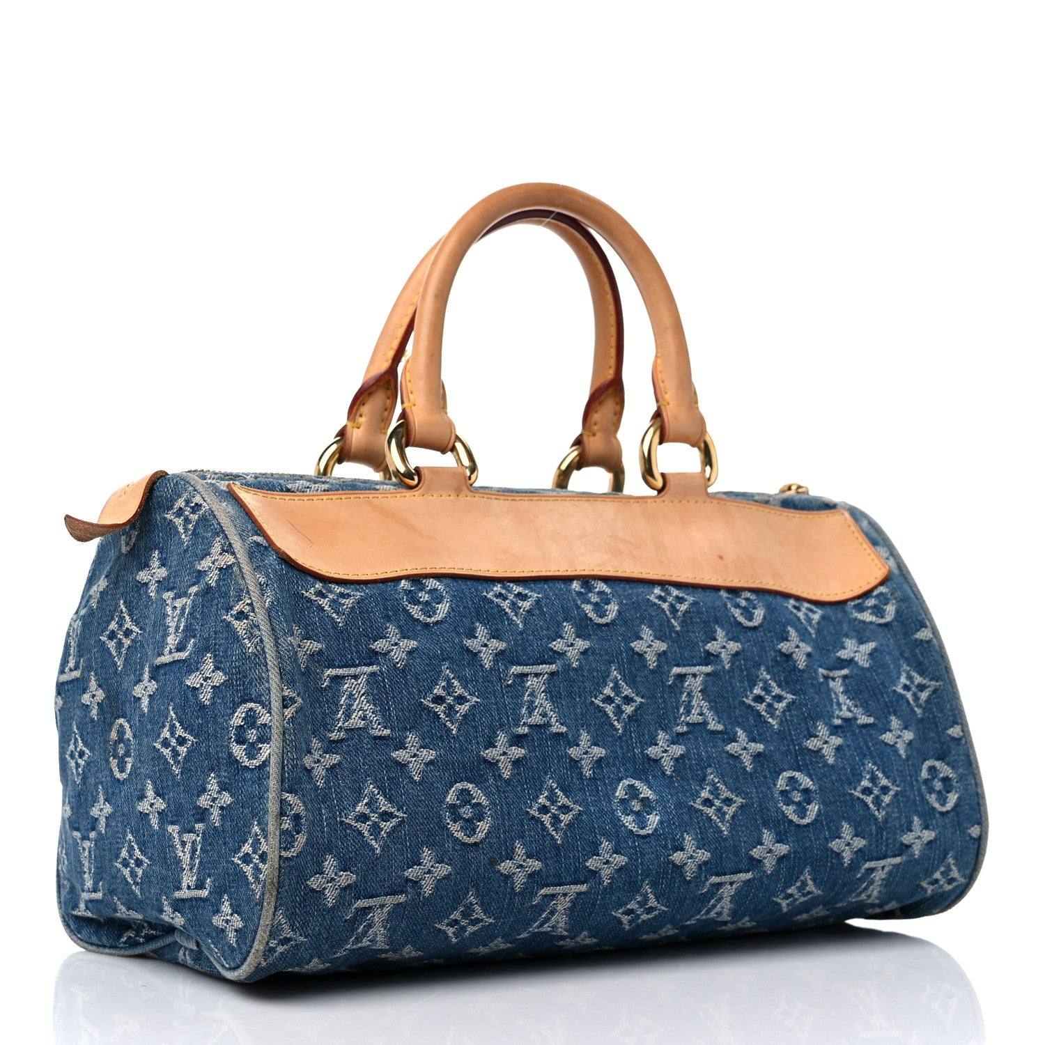 Louis Vuitton Monogram Denim Neo Speedy Blue 3 of 16
