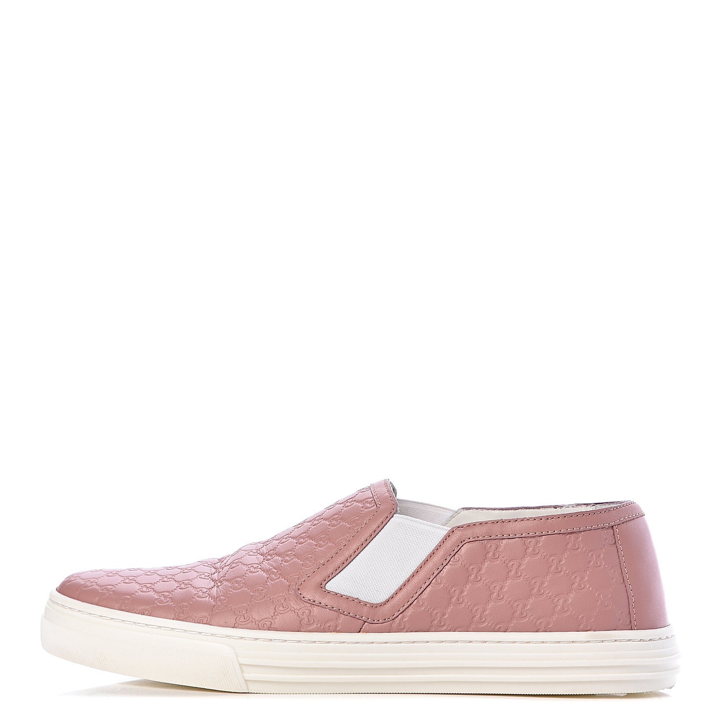 Soft Microguccissima Womens Slip On Sneakers 37 Soft Pink White