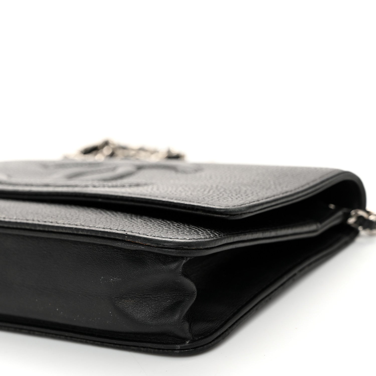 Chanel Caviar Timeless CC Wallet On Chain WOC Black 11 of 12
