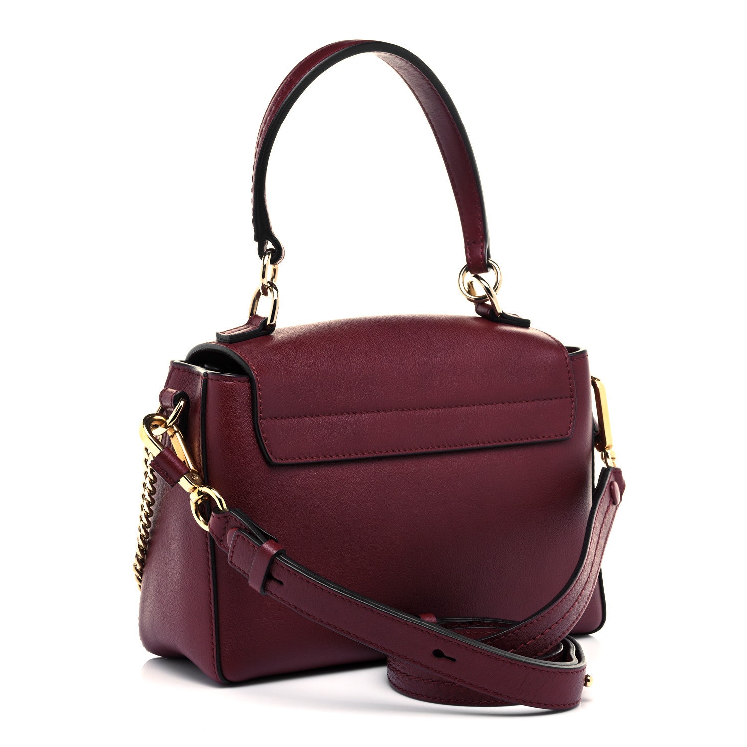 Chloe Calfskin Mini Faye Day Shoulder Bag Sienna Red 2 of 8