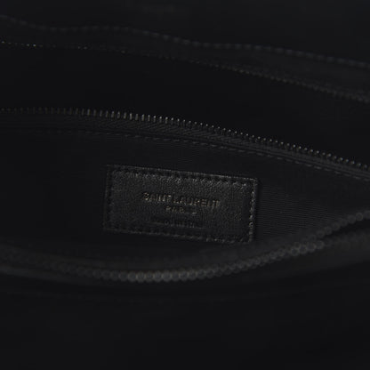 Saint Laurent Calfskin Y Quilted Monogram Medium Loulou Chain Satchel Black 6 of 9