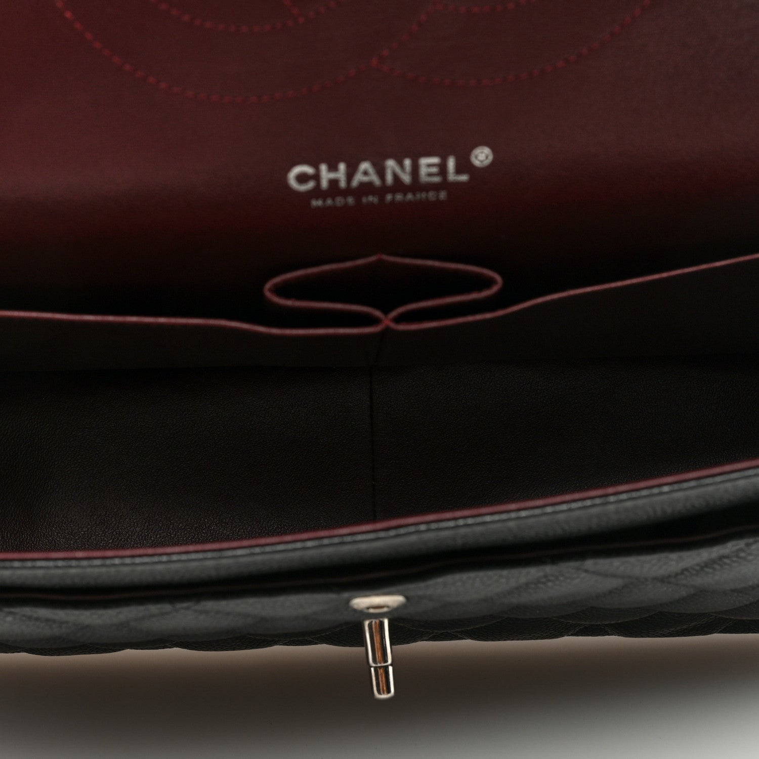 Chanel Caviar Quilted Jumbo Double Flap Black 5 of 9