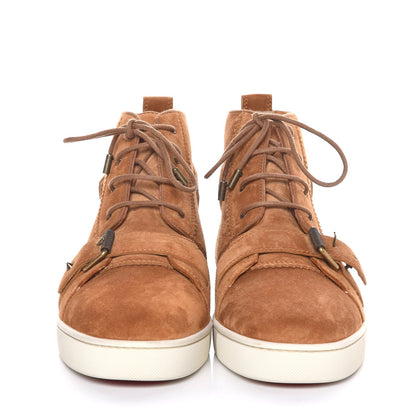 Christian Louboutin Mens Veau Velours Flat Nono Sneakers 45 Safari 2 of 8