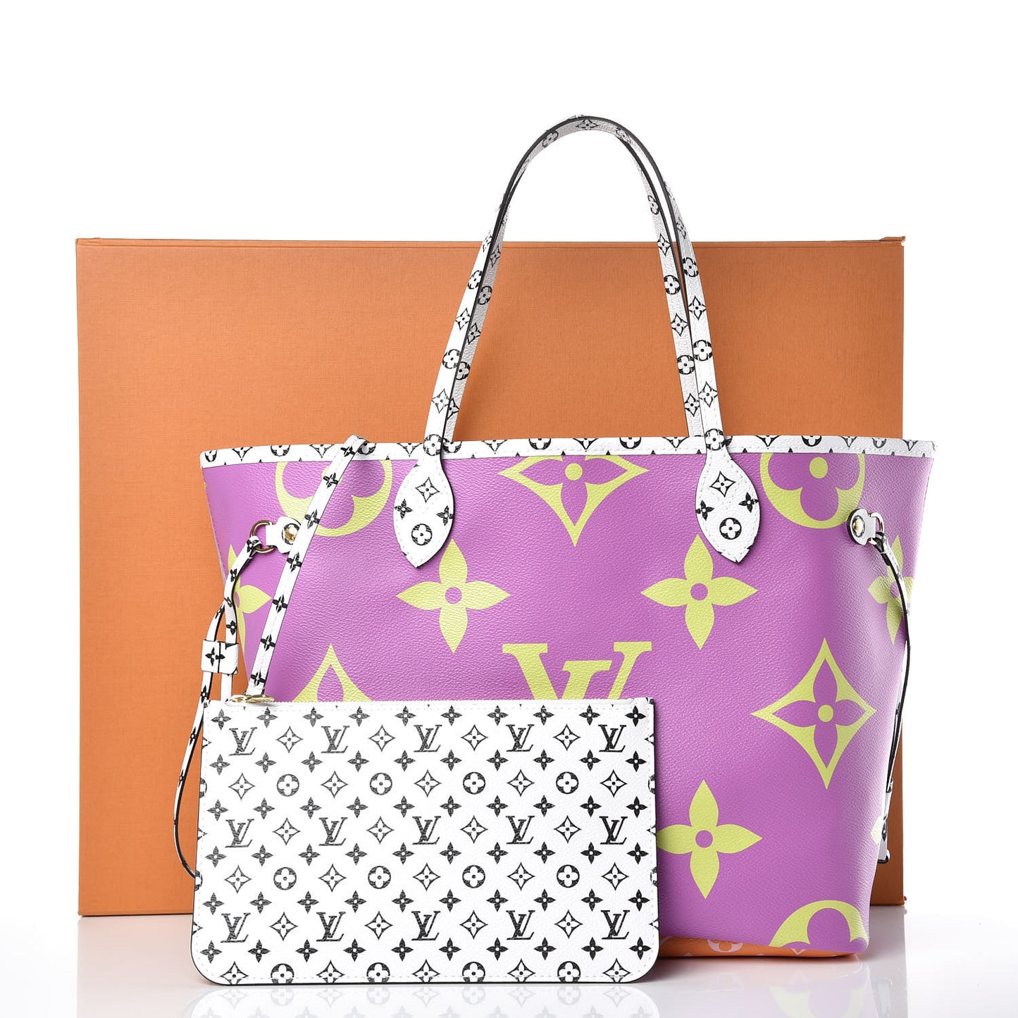 Monogram Giant Neverfull MM Pink Lilac