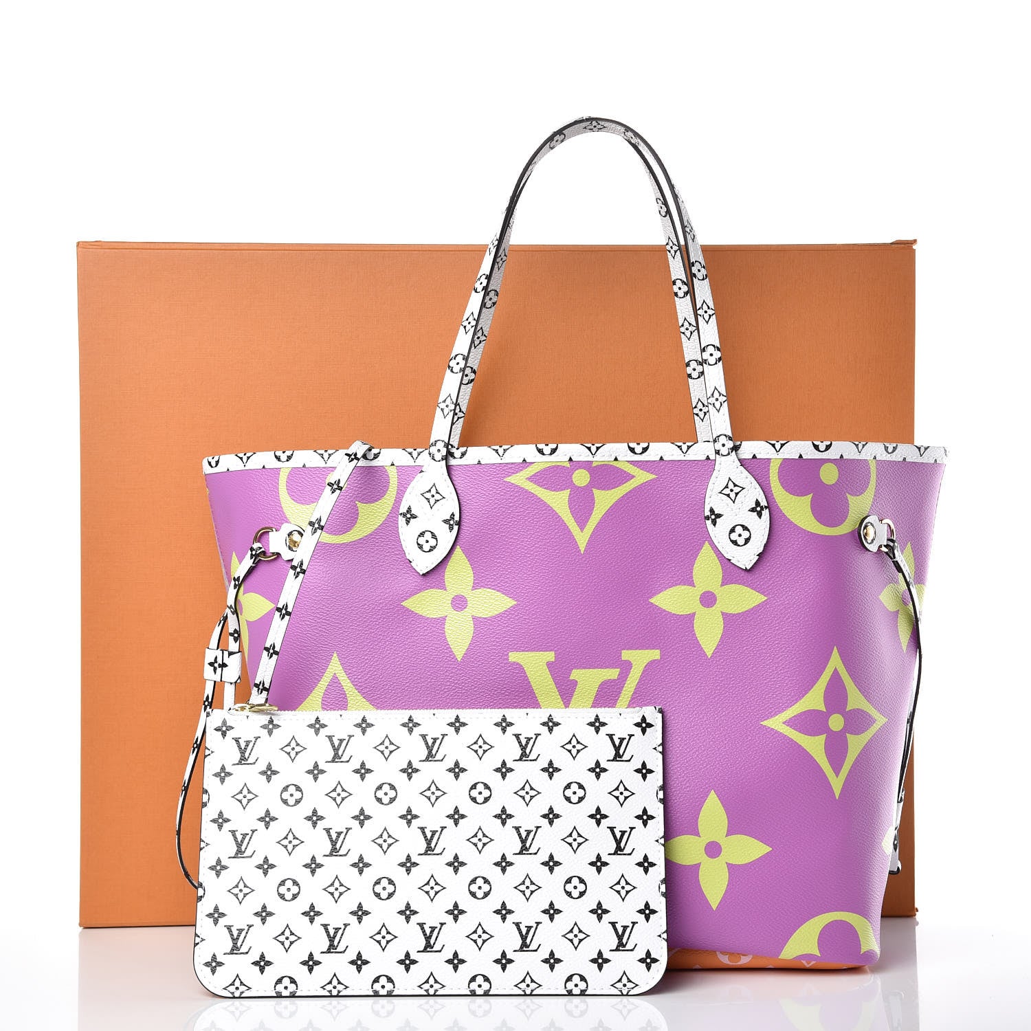 Louis Vuitton Monogram Giant Neverfull MM Pink Lilac 10 of 10
