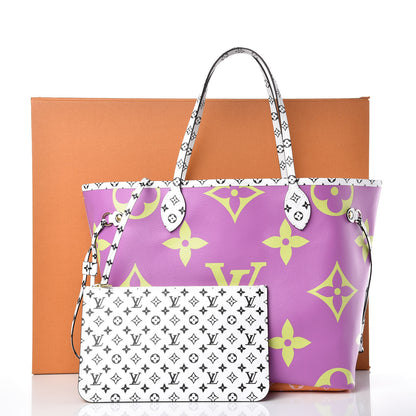 Louis Vuitton Monogram Giant Neverfull MM Pink Lilac 10 of 10