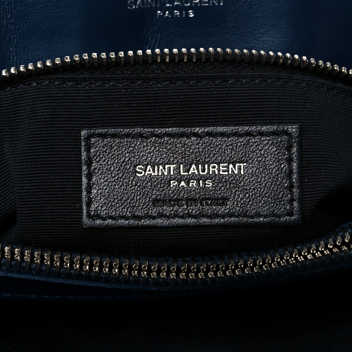 Calfskin Y Quilted Monogram Medium Loulou Chain Satchel Medium Blue