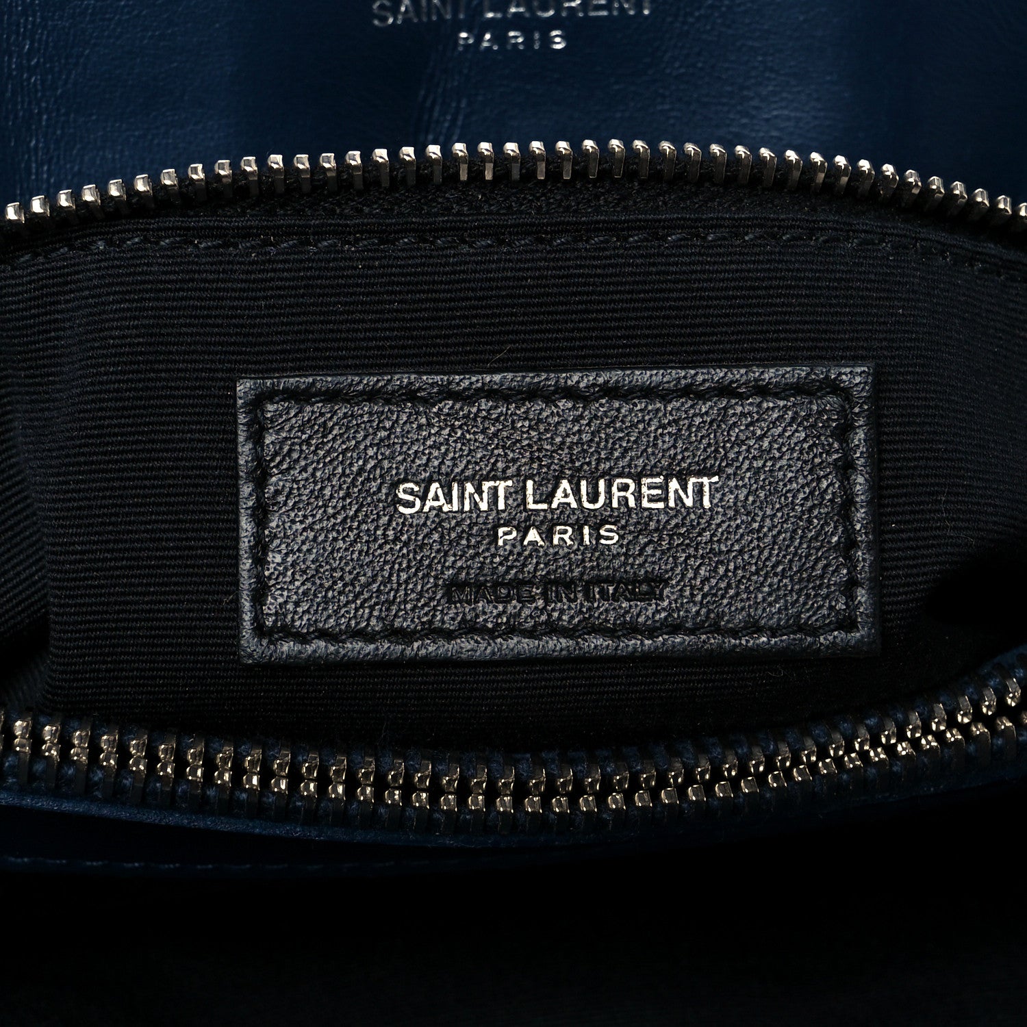 Saint Laurent Calfskin Y Quilted Monogram Medium Loulou Chain Satchel Medium Blue 7 of 11