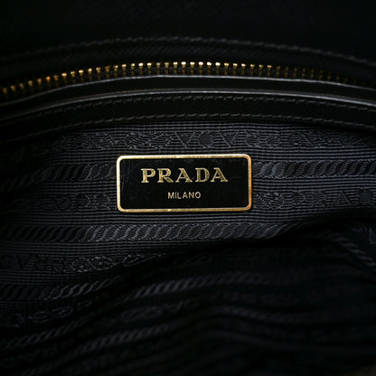 Prada Saffiano Small Galleria Double Zip Tote Black 6 of 9