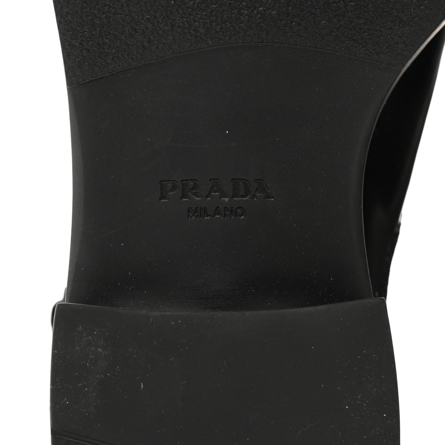 Prada Spazzolato Re-Nylon Metal Triangle Logo Buckled 50mm Biker Boots 36.5 Black 9 of 9
