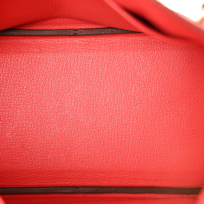 Hermes Togo Birkin 25 Rouge Pivoine 5 of 10
